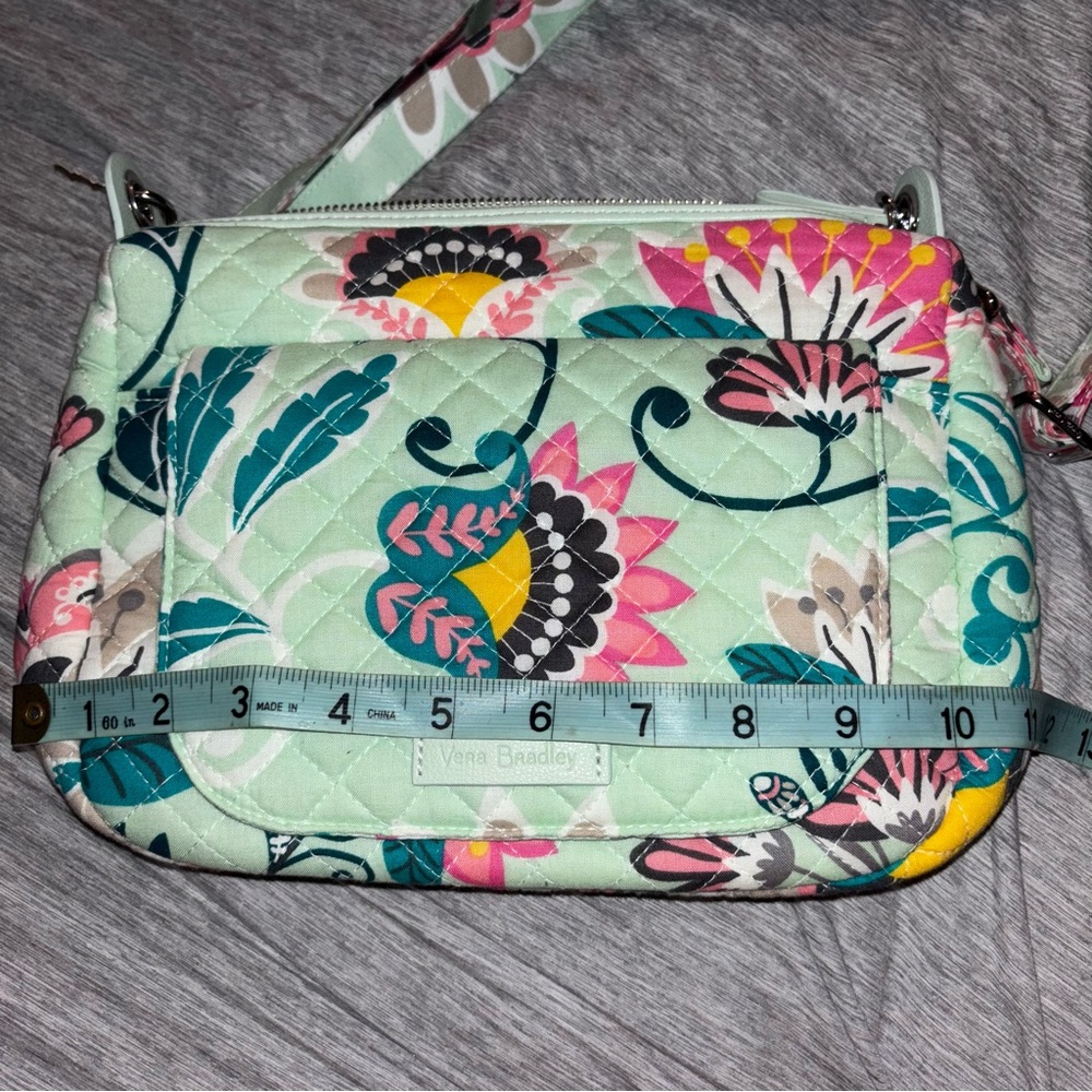 Vera Bradley Mint Floral Crossbody Bag